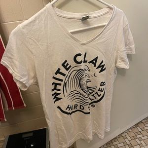 White Claw V Neck Tshirt